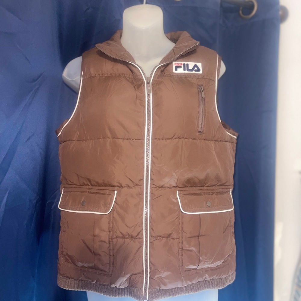 Fila Brown Puffer Vest